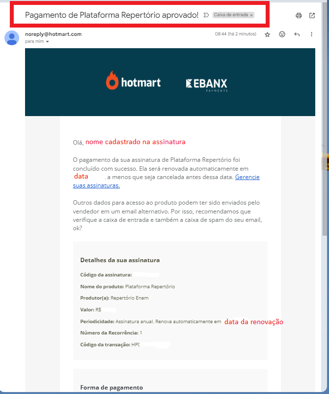 3) Email 3 Pagamento de Plataforma aprovado.PNG